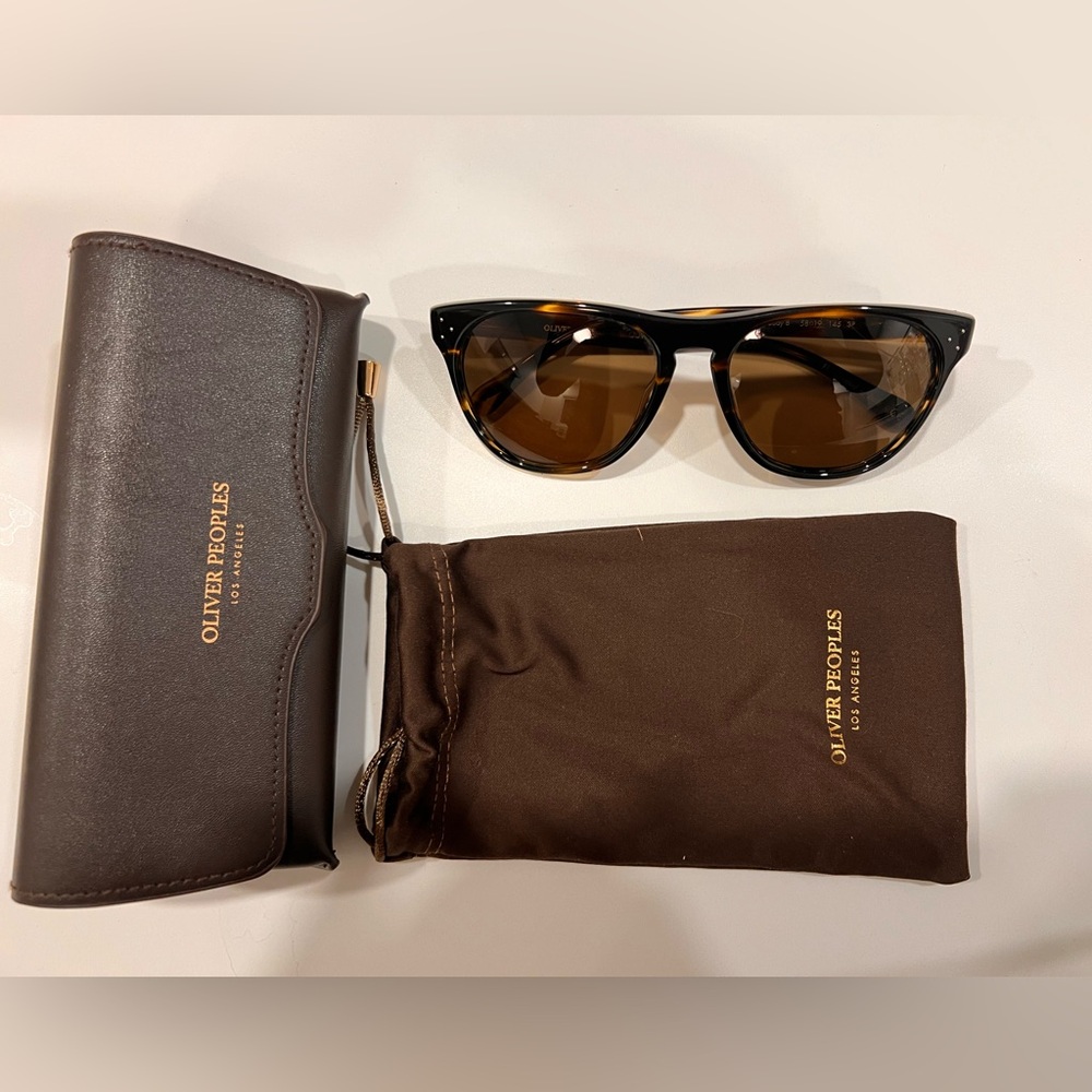 Oliver Peoples sunglasses. Daddy B. Tortoise